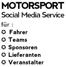 Motorsport Social Media Service für Motorsport Sponsoren   Rennfahrer Rennteams Motorsport-Lieferanten Rennveranstalter Rennserien